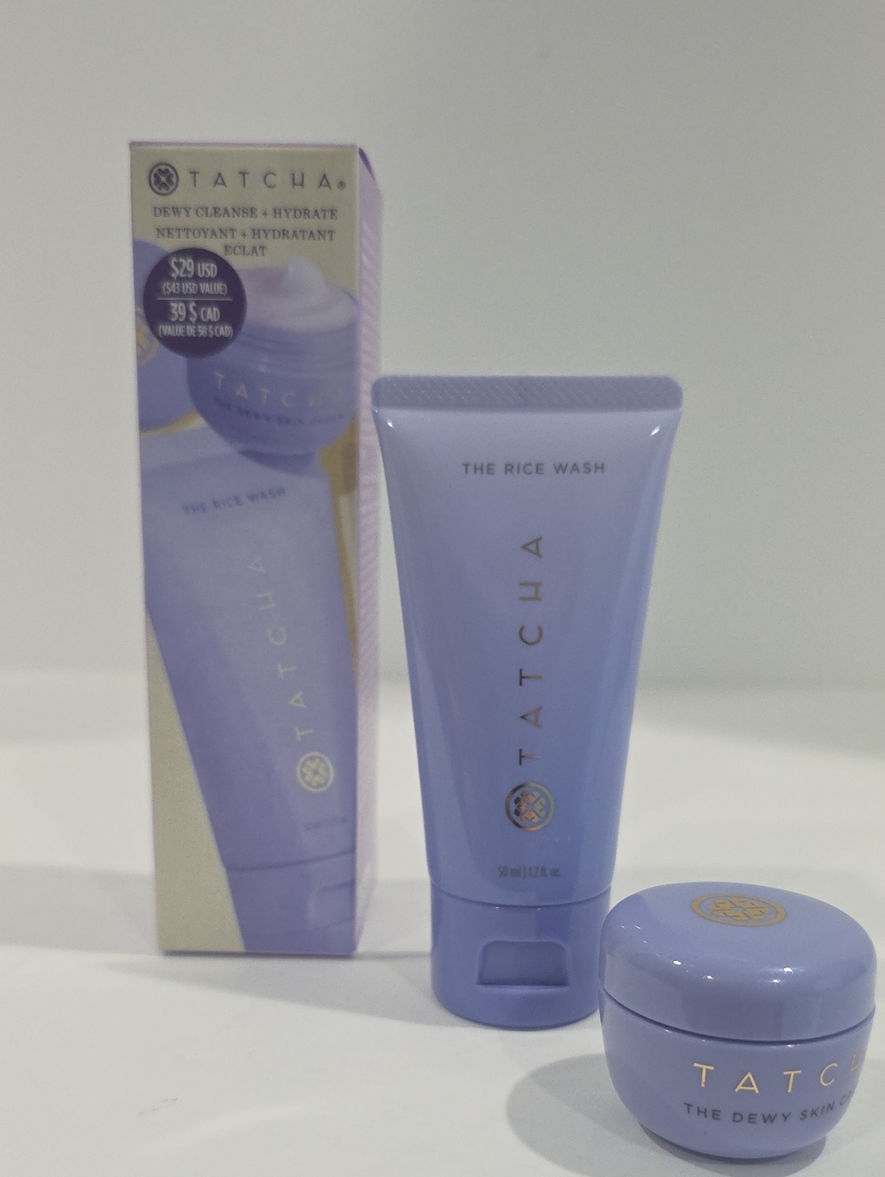 NIB ✅ TATCHA - Dewy Cleanse + Hydrate Duo Set- $43 Value